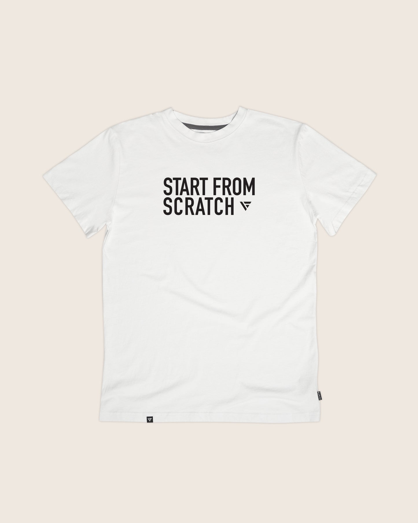 Start From Scratch White T